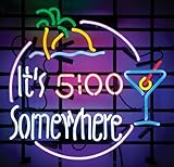 IMAGE OF On The Edge 260014 It's 5 O'clock Somewhere Neon Sign