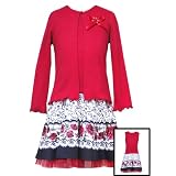 Girls Boutique Clothing Plus Size RED ROSE Dress RARE EDITIONS Girl 10.5-14.5