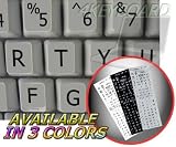 ENGLISH US LARGE UPPER CASE NON-TRANSPARENT STICKERS ON IVORY BACKGROUND