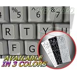 ENGLISH US LARGE UPPER CASE NON-TRANSPARENT STICKERS ON IVORY BACKGROUND