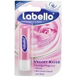 Labello Velvet Rose Lip Balm, 5 g stick