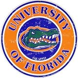 Florida Gators 12 Inch Embossed Metal Nostalgia Circular Sign