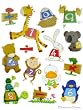 Animal Numbers Kids Room Wall Mural Sticker Wallies