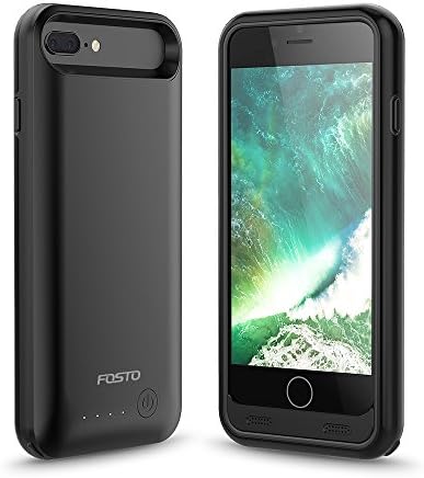 iphone 7 Plus Battery Case, FOSTO Ultra Slim Portable Charger iphone 7 Plus Charging Case,4000mAh External Rechargeable Protective Power Juice Bank for iphone 6/6s/7 Plus [ 5.5 inch]