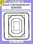 Ready-to-Use Bold Contemporary Borders: 63 Different Copyright-Free Designs Printed One Side (Clip Art Series)