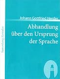 Abhandlung �ber den Ursprung der Sprache