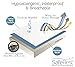 Cal King Size SafeRest Premium Hypoallergenic Waterproof Mattress Protector - Vinyl Free