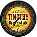 Timothy 's Beer and Ale Black Cascading Pub Style Wall Clock