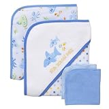 Circo Blue Set 2 Hooded Towel, 2 washcloth