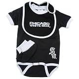 Chicago White Sox Newborn 3pc Bib and Bootie Set