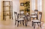BEAUTIFUL SQUARE MATRIX DINETTE TABLE W. 4 CHAIRS