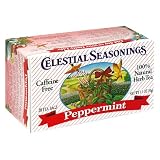 Celestial Seasonings Herb Tea, Peppermint, Tea Bags, 20-Count Boxes (Pack of 6)