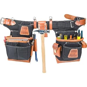 Occidental Leather 9850 AdjusttofitTM FatlipTM Tool Bag Set - Black by 