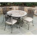 Portobello 48 Inch Round Dining Table Set
