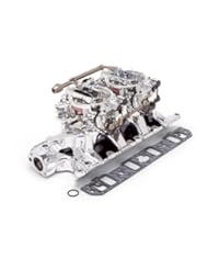 Edelbrock 20354 Performer RPM Dual-Quad Air-Gap Manifold and Carburetor Kit