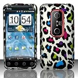 HTC EVO 3D Accessory   Colorful Leopard Protective Hard Case Cover Design for Sprint 4G