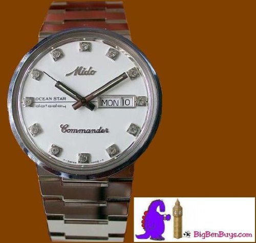 Mido Vintage Ocean Star Diamond Commander