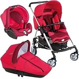 Bébé Confort - Combiné Trio STREETY : Poussette + Nacelle + siège-auto groupe 0+ - Optic Framboise