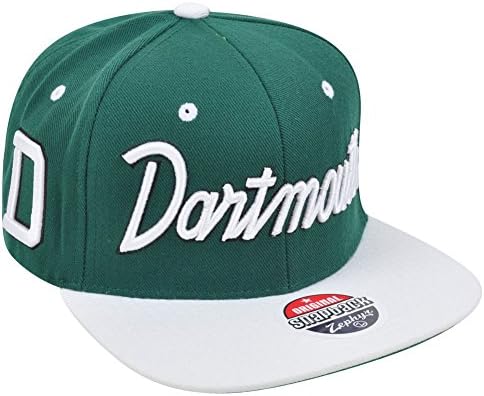NCAA Zephyr Dartmouth Big Green Super Star Headliner Flat Bill Snapback Hat Cap