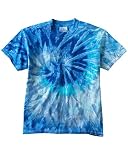 Youth 100% Cotton Tie-Dyed T- Shirt, 5.4 Ounce