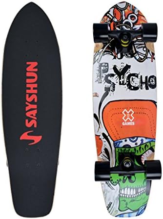 SAYSHUN Complete Skateboard for Beginners and Professional 30" Cruiser Board