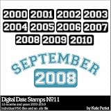 Photoshop Brushes - Digital Date Stamps Vol. 11