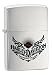 Zippo Harley-Davidson Winged Tattoo Lighter (Silver, 5 1/2 x 3 1/2 cm)