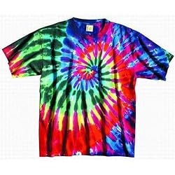 Tie Dye Mania Extreme Rainbow Swirl Tie-Dye Short Sleeve T
