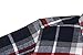XQS Men's Casual Long Sleeve Button down Plaid Flannel Shirt