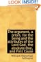 The argument, a priori, for the being and the attributes of the Lord God, the absolute One, and Firs
