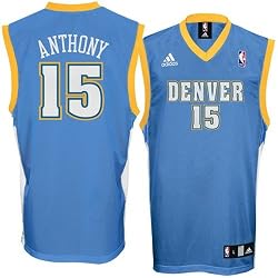 adidas Denver Nuggets Carmelo Anthony Replica Road Jersey