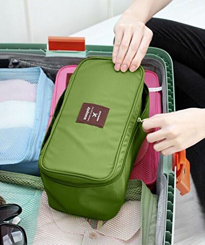 XINJIECHUANG Multi-Functional Waterproof Portable Travel Bag Organizers Green XINJIECHUANG Multi-Functional Waterproof Portable Travel Bag Organizers Bra Underwear Storage Bag