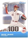 2010 Bowman Topps 100 Prospects Baseball Card # TP71 Mike Leake - Cincinnati Reds (Top 100 Prospect) In A Protective Screwdown Case!