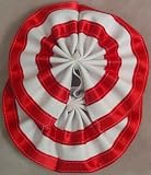 Draft Horse Decoration Tail Bow - Red & White 