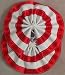 Sporting Goods : Draft Horse Decoration Tail Bow - Red & White