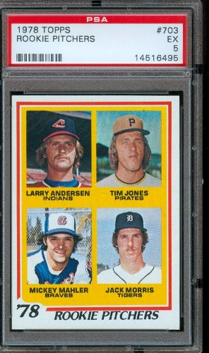 1978 Topps #703 Jack Morris Detroit Tigers Rookie Baseball Card PSA 5 EX