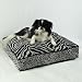 Odonnell Industries 28946 Luxury X-Large Rectangle Pillow Dog Bed - Black-White Odonnell Industries 28946 Luxury X-Large Rectangle Pillow Dog Bed - Black-White