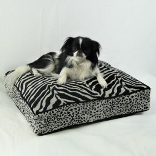 Snoozer Safari Collection Luxury Rectangular Pillow Bed X Large Black Gold