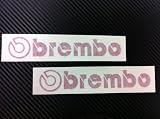 2 X Brembo Racing Decal Sticker (New) Red Size 6.5''x 1.25''
