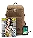 BEFAiR Canvas College Laptop Backpack Unisex Vintage Medium Bookbag Rucksack Backpack