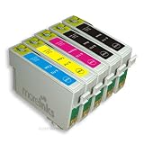 T0896 - 5x Haute Capacité Cartouches d'encre Compatibles - Cyan / Jaune / Magenta / Noir- Avec Puce - à utiliser avec S20 SX515W SX200 SX105 SX100 SX110 SX115 SX400 SX405 S21 D92 DX5050 DX6000 DX6050 DX7000 DX7450 DX4400 DX4450 D78 D & DX Range SX215 BX300f SX205 SX610FW SX410 DX8000 D120 Network DX7000F DX9400F Wifi SX415 DX5000 DX8400