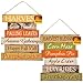 Greenbriar International Wooden Hanging Thanksgiving Autumn Themed Decor Sign - 10.5'' x 11.5'' (Harvest)
