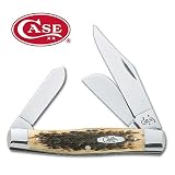 Case Folding Knife Amber Bone Large Stockman