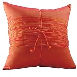 Thai Silk Pillow - Orange (20x20