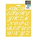 Stencil Mania Stencil 7 Inch X10 Inch -Script Alphabet
