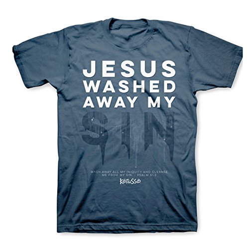 Jesus Washed Away My Sin Psalm 51:2 Kerusso Christian Message Adult T-Shirt