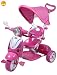 Baybee Vespa Trolly Cycle with Canopy and Parent Control (Pink) RS.3250.00