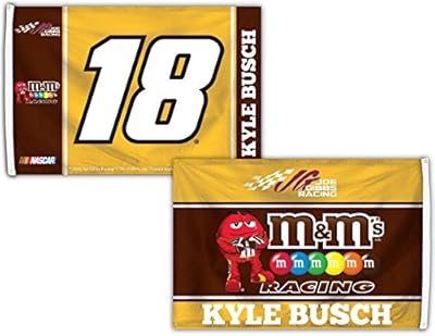 Kyle Busch #18 Deluxe 2-SIDED 2016 3x5 Flag w/grommets Outdoor Banner Nascar Racing