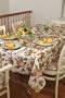 European Fruttela Tablecloth Beige 60" Round