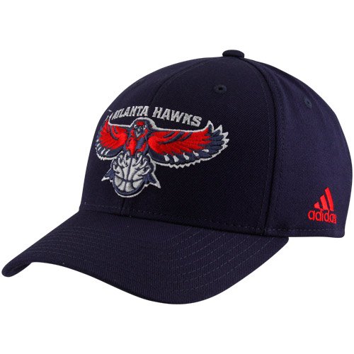 adidas Atlanta Hawks Navy Blue Basic Logo Wool Adjustable Hat